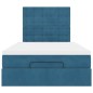 vidaXL Struttura Letto Pouf con Materassi 120x190 cm Velluto