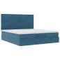 vidaXL Struttura Letto Pouf con Materassi 180x200 cm Velluto vidaXL Struttura Letto Pouf con Materassi 180x200 cm Velluto