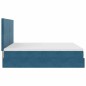 vidaXL Struttura Letto Pouf con Materassi 180x200 cm Velluto vidaXL Struttura Letto Pouf con Materassi 180x200 cm Velluto