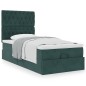 vidaXL Struttura Letto Pouf con Materassi 90x200 cm in Velluto vidaXL Struttura Letto Pouf con Materassi 90x200 cm in Velluto