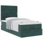 vidaXL Struttura Letto Pouf con Materassi 90x200 cm in Velluto vidaXL Struttura Letto Pouf con Materassi 90x200 cm in Velluto