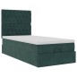 vidaXL Struttura Letto Pouf con Materassi 90x200 cm in Velluto vidaXL Struttura Letto Pouf con Materassi 90x200 cm in Velluto