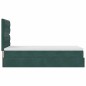 vidaXL Struttura Letto Pouf con Materassi 90x200 cm in Velluto vidaXL Struttura Letto Pouf con Materassi 90x200 cm in Velluto