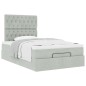 vidaXL Struttura Letto Pouf con Materassi 120x190 cm Velluto vidaXL Struttura Letto Pouf con Materassi 120x190 cm Velluto