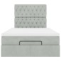 vidaXL Struttura Letto Pouf con Materassi 120x190 cm Velluto vidaXL Struttura Letto Pouf con Materassi 120x190 cm Velluto