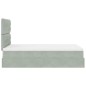 vidaXL Struttura Letto Pouf con Materassi 120x190 cm Velluto vidaXL Struttura Letto Pouf con Materassi 120x190 cm Velluto