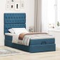 vidaXL Struttura Letto Pouf con Materassi 90x190 cm in Velluto vidaXL Struttura Letto Pouf con Materassi 90x190 cm in Velluto