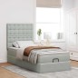 vidaXL Struttura Letto Pouf con Materassi 90x190 cm in Velluto vidaXL Struttura Letto Pouf con Materassi 90x190 cm in Velluto