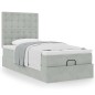 vidaXL Struttura Letto Pouf con Materassi 90x190 cm in Velluto vidaXL Struttura Letto Pouf con Materassi 90x190 cm in Velluto