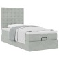 vidaXL Struttura Letto Pouf con Materassi 90x190 cm in Velluto vidaXL Struttura Letto Pouf con Materassi 90x190 cm in Velluto