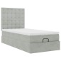 vidaXL Struttura Letto Pouf con Materassi 90x190 cm in Velluto vidaXL Struttura Letto Pouf con Materassi 90x190 cm in Velluto