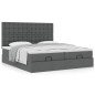 vidaXL Struttura Letto Pouf con Materassi 180x200 cm in Tessuto