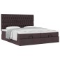 vidaXL Struttura Letto Pouf con Materassi 180x200 cm in Tessuto vidaXL Struttura Letto Pouf con Materassi 180x200 cm in Tessuto