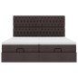 vidaXL Struttura Letto Pouf con Materassi 180x200 cm in Tessuto vidaXL Struttura Letto Pouf con Materassi 180x200 cm in Tessuto