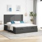 vidaXL Struttura Letto Pouf con Materassi 180x200 cm in Tessuto vidaXL Struttura Letto Pouf con Materassi 180x200 cm in Tessuto