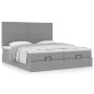 vidaXL Struttura Letto Pouf con Materassi 160x200 cm in Tessuto vidaXL Struttura Letto Pouf con Materassi 160x200 cm in Tessuto