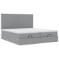 vidaXL Struttura Letto Pouf con Materassi 160x200 cm in Tessuto vidaXL Struttura Letto Pouf con Materassi 160x200 cm in Tessuto
