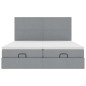 vidaXL Struttura Letto Pouf con Materassi 160x200 cm in Tessuto vidaXL Struttura Letto Pouf con Materassi 160x200 cm in Tessuto