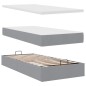 vidaXL Struttura Letto Pouf con Materassi 160x200 cm in Tessuto vidaXL Struttura Letto Pouf con Materassi 160x200 cm in Tessuto