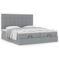 vidaXL Struttura Letto Pouf con Materassi 160x200 cm in Tessuto vidaXL Struttura Letto Pouf con Materassi 160x200 cm in Tessuto