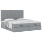vidaXL Struttura Letto Pouf con Materassi 160x200 cm in Tessuto vidaXL Struttura Letto Pouf con Materassi 160x200 cm in Tessuto
