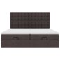 vidaXL Struttura Letto Pouf con Materassi 180x200 cm in Tessuto vidaXL Struttura Letto Pouf con Materassi 180x200 cm in Tessuto