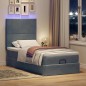 vidaXL Struttura Letto Pouf con Materassi 90x190 cm in Velluto vidaXL Struttura Letto Pouf con Materassi 90x190 cm in Velluto