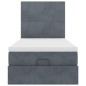 vidaXL Struttura Letto Pouf con Materassi 90x190 cm in Velluto vidaXL Struttura Letto Pouf con Materassi 90x190 cm in Velluto