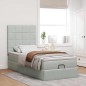 vidaXL Struttura Letto Pouf con Materassi 90x190 cm in Velluto