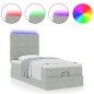 vidaXL Struttura Letto Pouf con Materassi 90x190 cm in Velluto