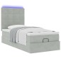 vidaXL Struttura Letto Pouf con Materassi 90x190 cm in Velluto