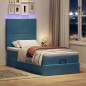 vidaXL Struttura Letto Pouf con Materassi 90x190 cm in Velluto vidaXL Struttura Letto Pouf con Materassi 90x190 cm in Velluto