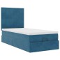 vidaXL Struttura Letto Pouf con Materassi 90x190 cm in Velluto vidaXL Struttura Letto Pouf con Materassi 90x190 cm in Velluto