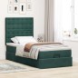 vidaXL Struttura Letto Pouf con Materassi 90x190 cm in Velluto vidaXL Struttura Letto Pouf con Materassi 90x190 cm in Velluto