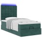 vidaXL Struttura Letto Pouf con Materassi 90x190 cm in Velluto vidaXL Struttura Letto Pouf con Materassi 90x190 cm in Velluto