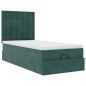 vidaXL Struttura Letto Pouf con Materassi 90x190 cm in Velluto vidaXL Struttura Letto Pouf con Materassi 90x190 cm in Velluto