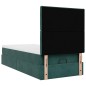 vidaXL Struttura Letto Pouf con Materassi 90x190 cm in Velluto vidaXL Struttura Letto Pouf con Materassi 90x190 cm in Velluto