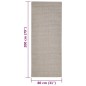 Tappeto in Sisal Naturale 80x200 cm Sabbia Tappeto in Sisal Naturale 80x200 cm Sabbia
