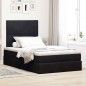 vidaXL Struttura Letto Pouf con Materassi Nero 120x190 cm Velluto vidaXL Struttura Letto Pouf con Materassi Nero 120x190 cm Velluto