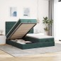 vidaXL Struttura Letto Pouf con Materassi 160x200 cm Velluto vidaXL Struttura Letto Pouf con Materassi 160x200 cm Velluto