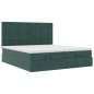 vidaXL Struttura Letto Pouf con Materassi 180x200 cm Velluto vidaXL Struttura Letto Pouf con Materassi 180x200 cm Velluto