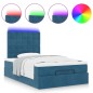 vidaXL Struttura Letto Pouf con Materassi 120x190 cm Velluto