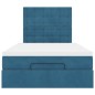 vidaXL Struttura Letto Pouf con Materassi 120x190 cm Velluto