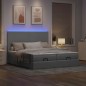 vidaXL Struttura Letto Pouf con Materassi 160x200 cm in Tessuto vidaXL Struttura Letto Pouf con Materassi 160x200 cm in Tessuto