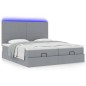 vidaXL Struttura Letto Pouf con Materassi 160x200 cm in Tessuto vidaXL Struttura Letto Pouf con Materassi 160x200 cm in Tessuto