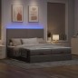 vidaXL Struttura Letto Pouf con Materassi Tortora 180x200cm in Tessuto vidaXL Struttura Letto Pouf con Materassi Tortora 180x200cm in Tessuto