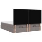 vidaXL Struttura Letto Pouf con Materassi Tortora 180x200cm in Tessuto vidaXL Struttura Letto Pouf con Materassi Tortora 180x200cm in Tessuto