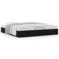 vidaXL Struttura Letto Pouf senza Materasso Nero 180x200 cm in Tessuto