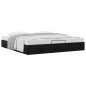 vidaXL Struttura Letto Pouf senza Materasso Nero 180x200 cm in Tessuto