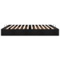 vidaXL Struttura Letto Pouf senza Materasso Nero 180x200 cm in Tessuto